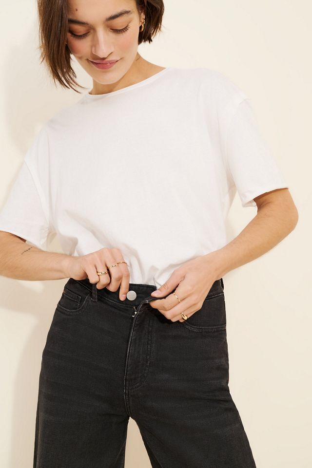 Warp + Weft Nce Relaxed Wide-Leg Knit Jeans #1