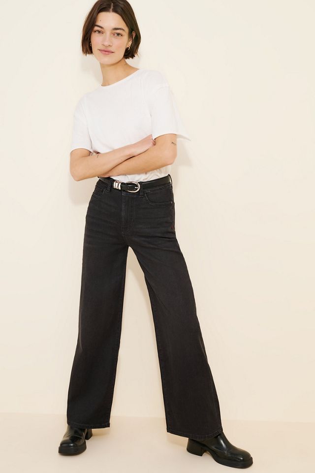 Warp + Weft Nce Relaxed Wide-Leg Knit Jeans #4
