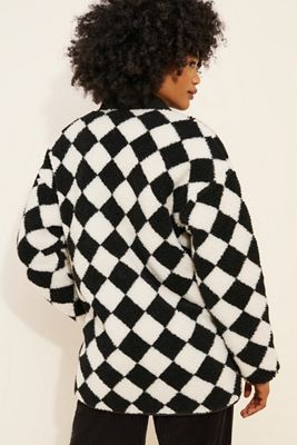If By Sea Harlequin Oversized Fleece Jacket