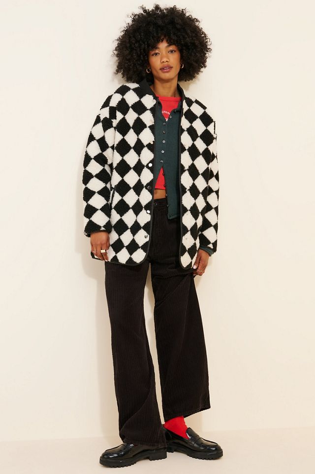 If By Sea Harlequin Oversized Fleece Jacket #1