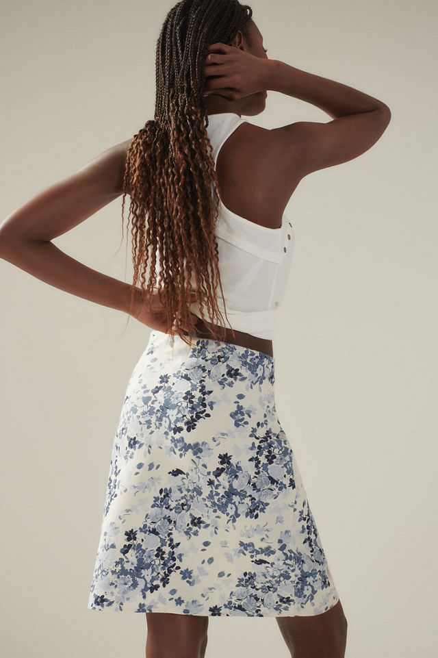 Tilda Linen Knee-Length Slip Skirt #4