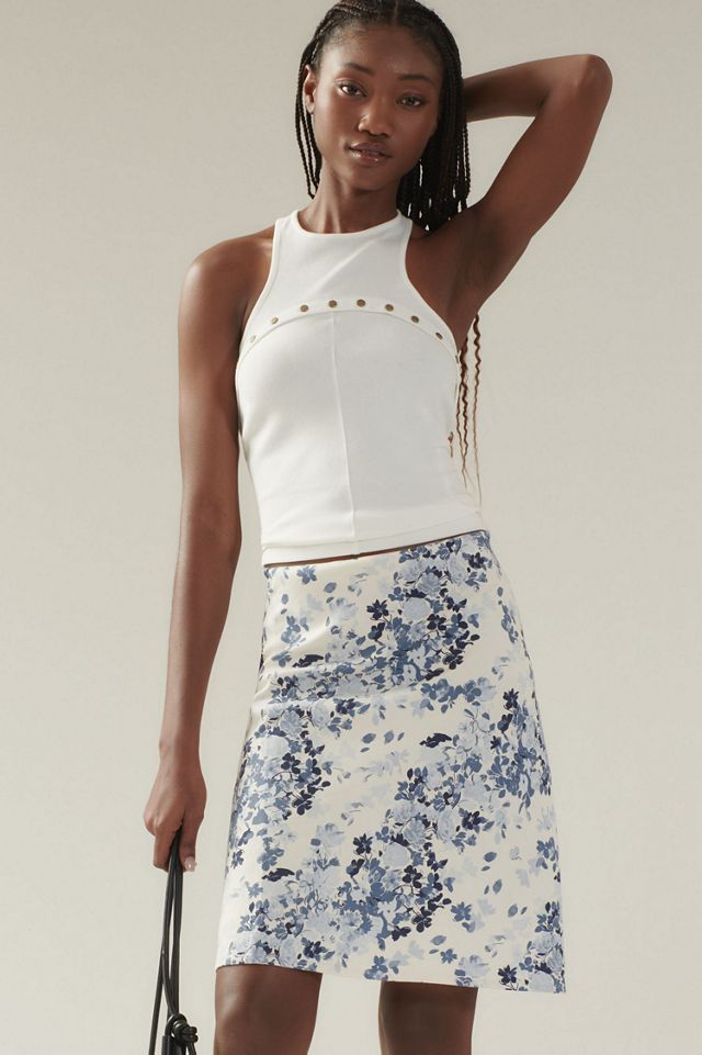 Tilda Linen Knee-Length Slip Skirt #1