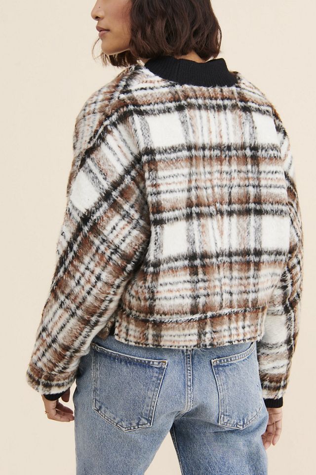 Greylin Lawrence Plaid Cropped Jacket #1