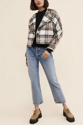 Greylin Lawrence Plaid Cropped Jacket