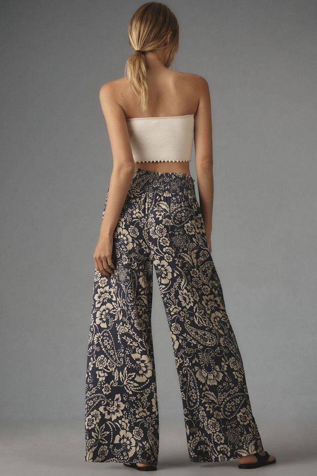 Maeve Printed Wide-Leg Pants #1