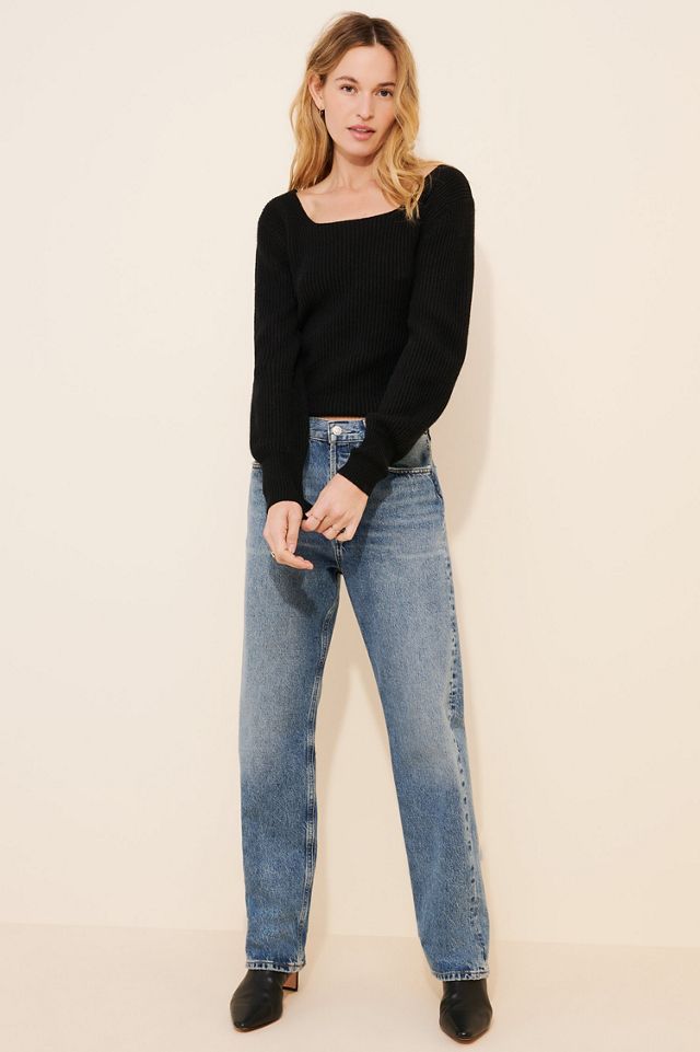 Madewell Leyton Wool Blend Square-Neck Sweater #2