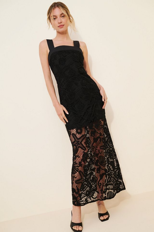 Ciebon Krystina Aquatic Crochet Maxi Dress #1