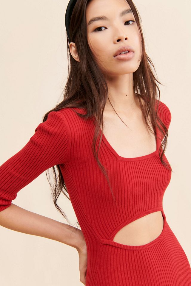 Favorite Daughter Cut-Out Knit Maxi Dress #3