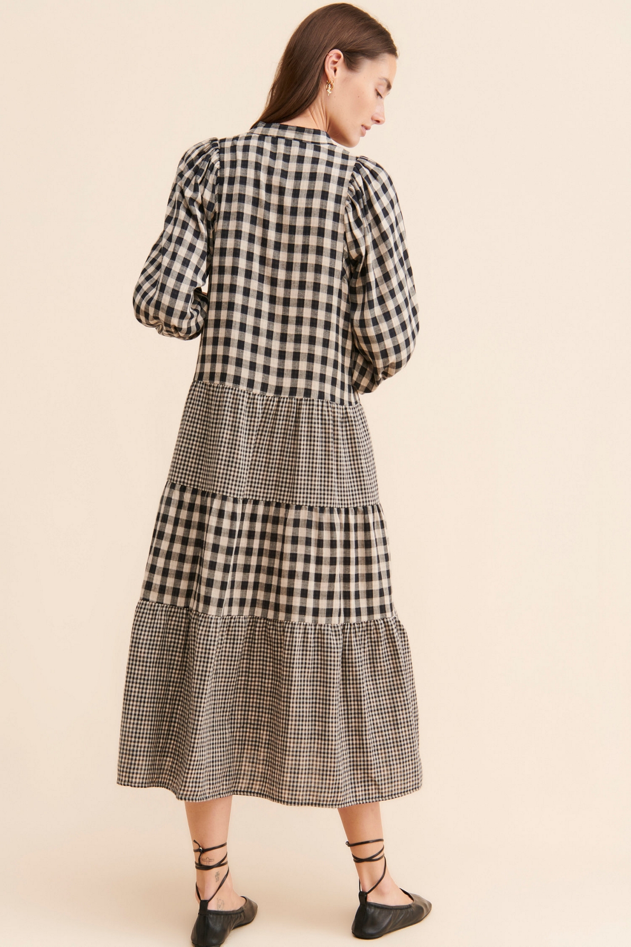 Little Lies Contrast Gingham Dress