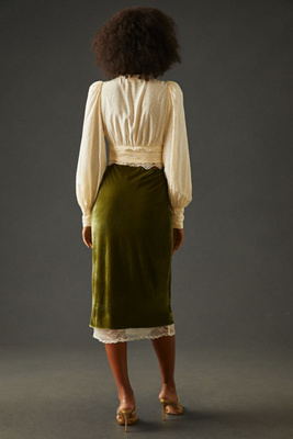 Velvet Pencil Skirt | Anthropologie