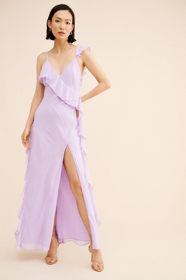 If By Sea Sold Ruffle Trim Maxi Dress #2