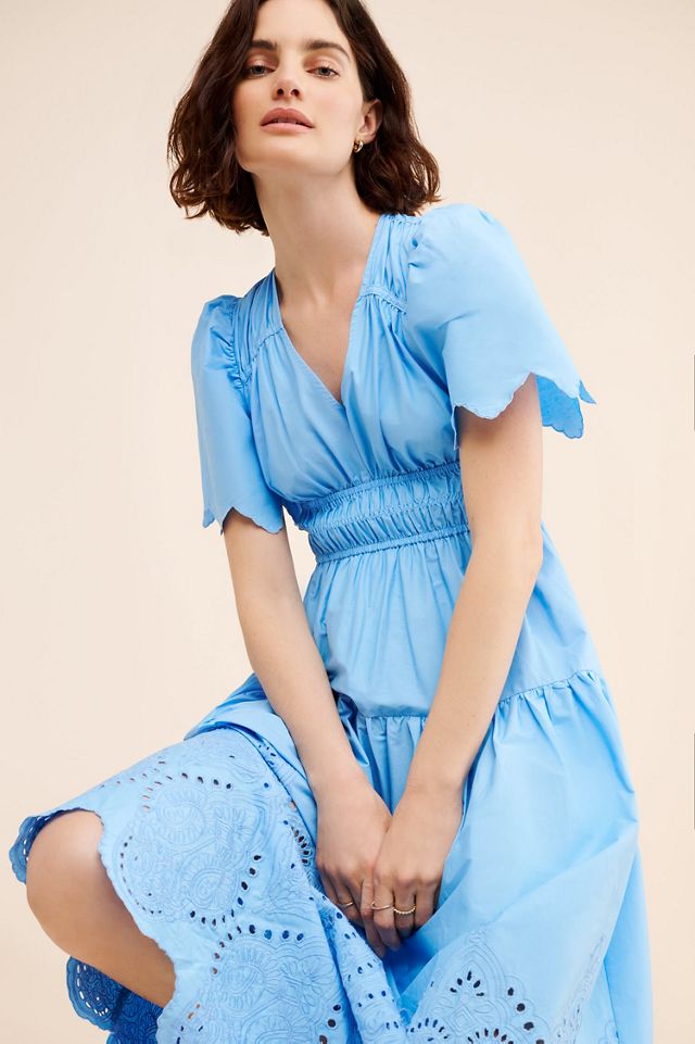 knee length dresses for ladies Moon River Braelyn Mixed Media Midi Dress : Green – TeaElla