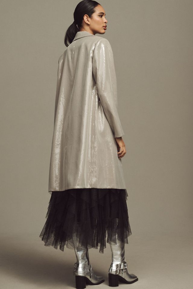 Mare Mare Sequin Longline Jacket #1