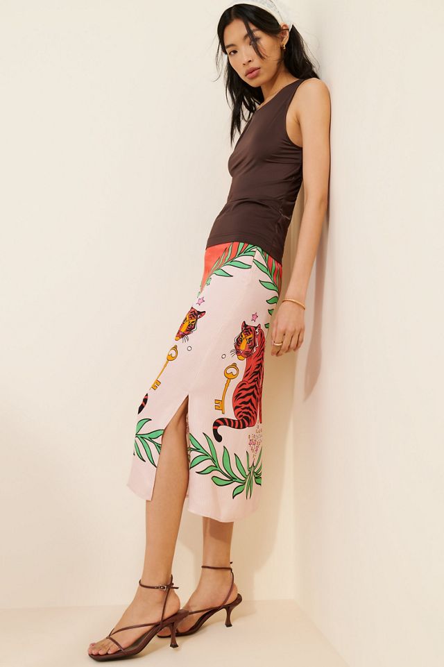 Bl-nk Lania Slip Midi Skirt #3