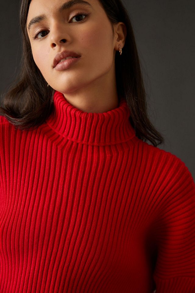 Bishop + Young Cropped Ribbed Turtleneck Sweater #2