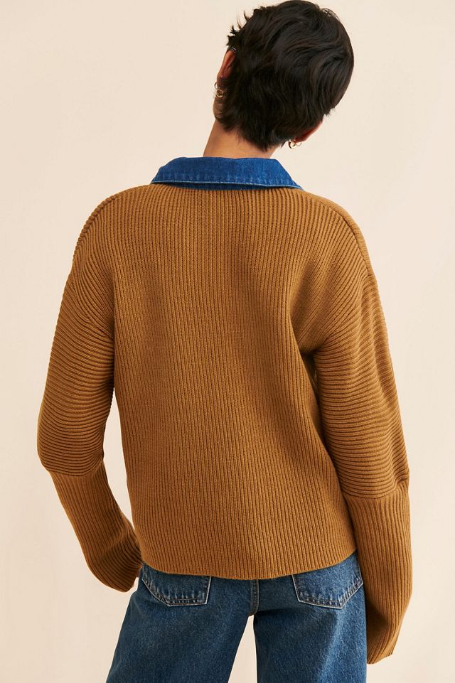 FRENCHMAUVE Tobi Contrast Cardigan #1