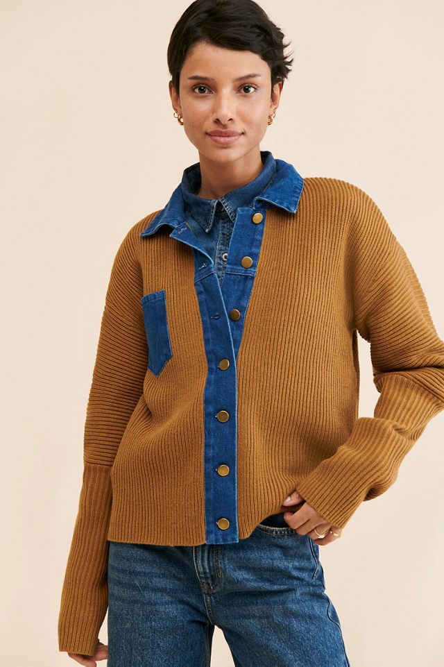 FRENCHMAUVE Tobi Contrast Cardigan #2