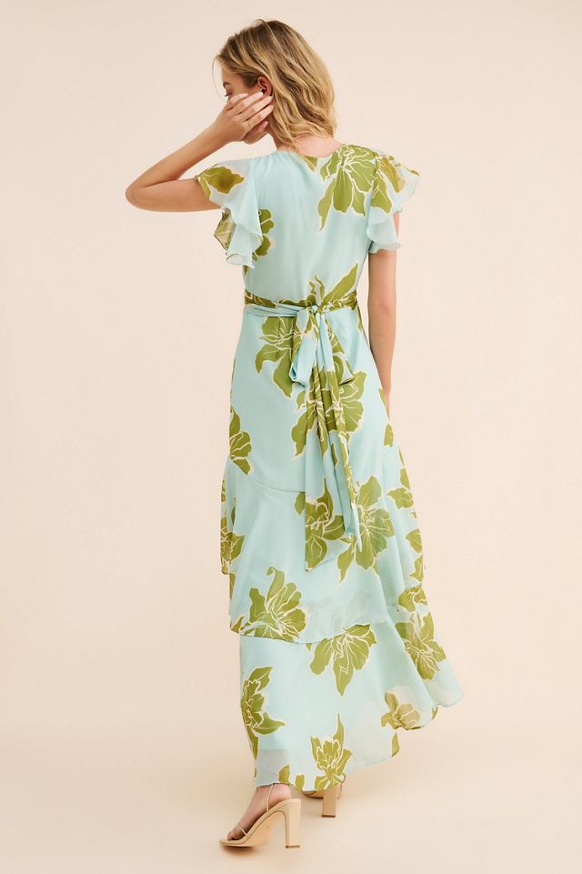 Hutch Floral Tiered Wrap Maxi Dress #4