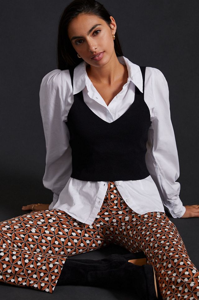 Maeve Mixed Media Layered Top #3