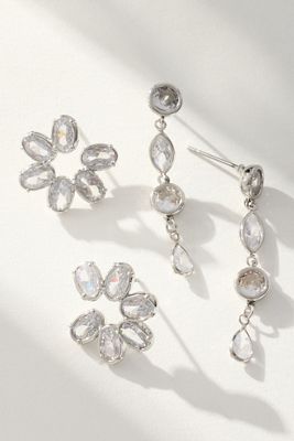 Crystal Fete Earrings, Set of 2