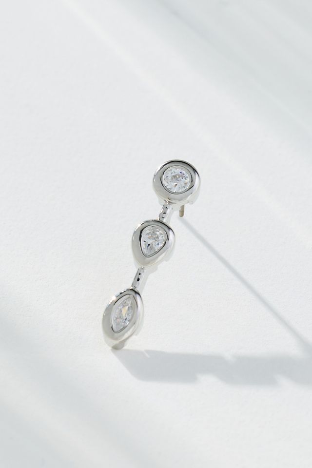 Delicate Crystal Drip Earrings #1