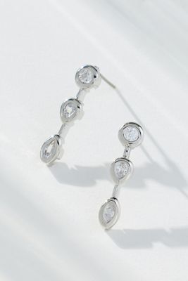 Delicate Crystal Drip Earrings