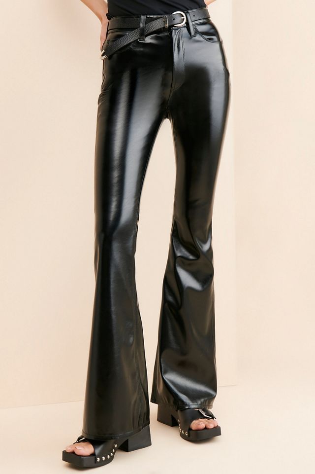Hudson Holly Flare Vegan Leather Pants #2