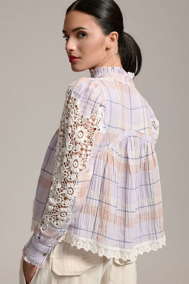 Pilcro Lace-Trimmed Blouse #2
