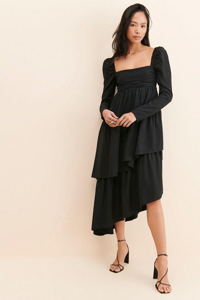 WeWoreWhat Puff-Sleeve Asymmetrical Dress #4