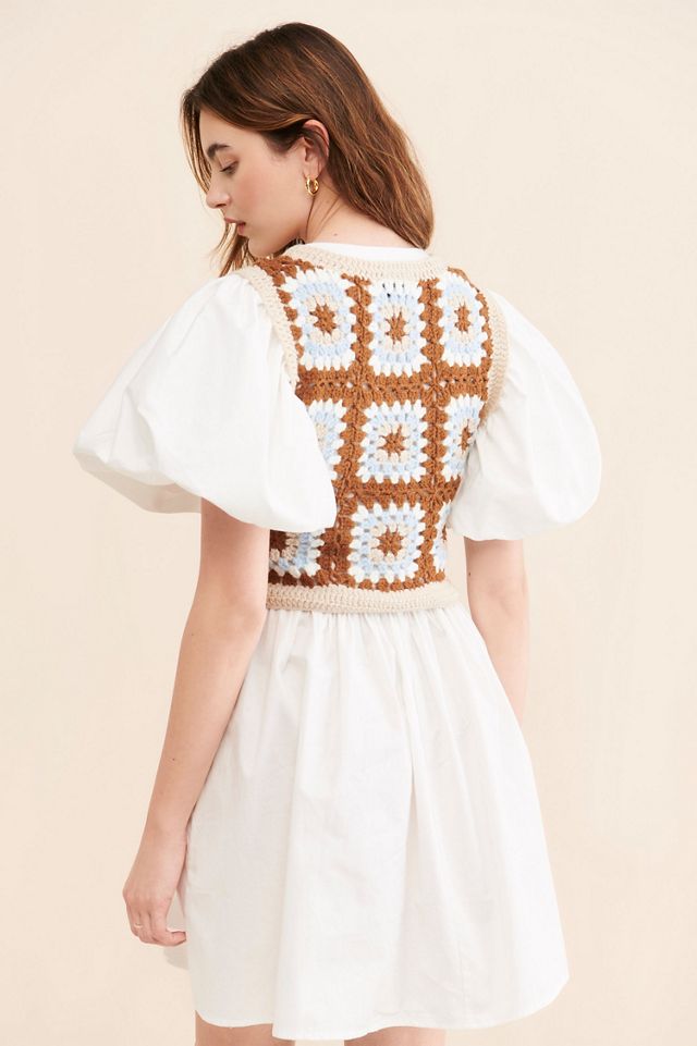 En Saison Evie Mixed Media Mini Dress #2