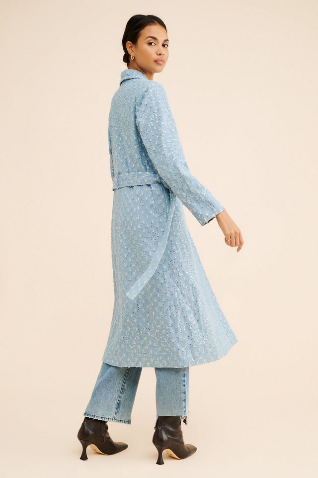 Never Fully Dressed Denim Harper Trench Coat #3