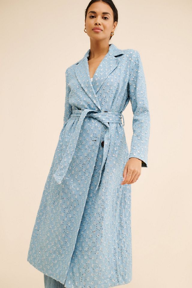 Never Fully Dressed Denim Harper Trench Coat #4