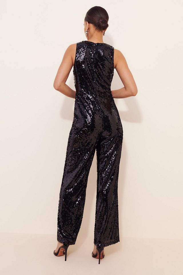 If By Sea Sleeveless Sequin Jumpsuit #2