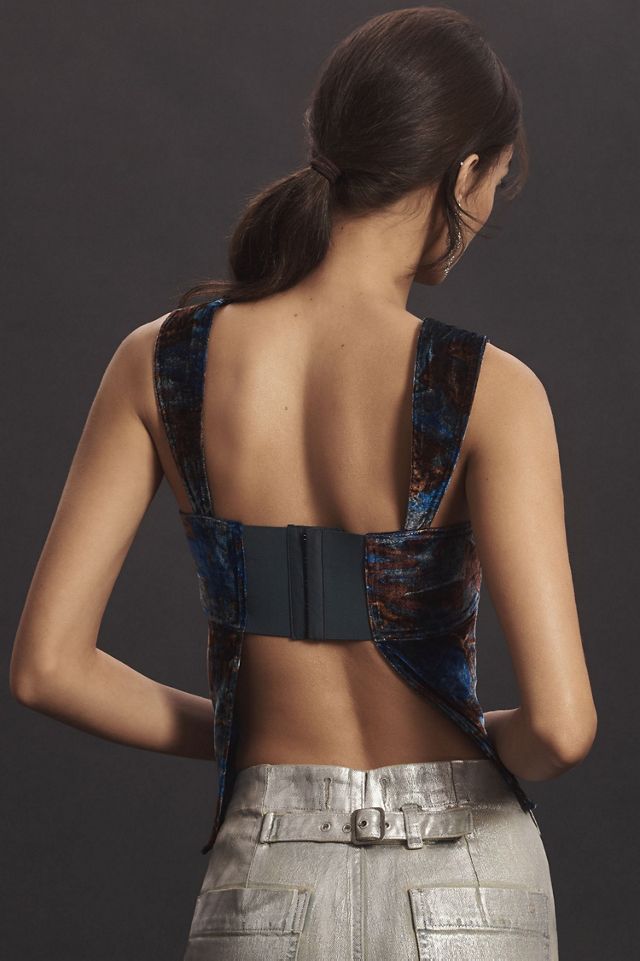 Pilcro Velvet Flyaway Top #2