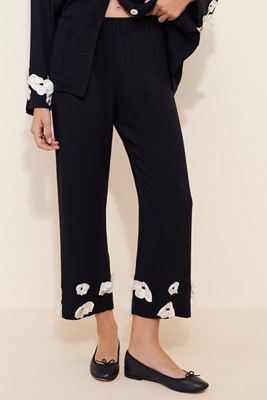 Sleeper In Bloom Silk Blend Pajama Pants