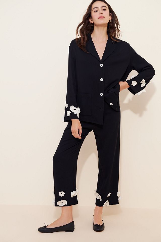 Sleeper In Bloom Silk Blend Pajama Pants #1
