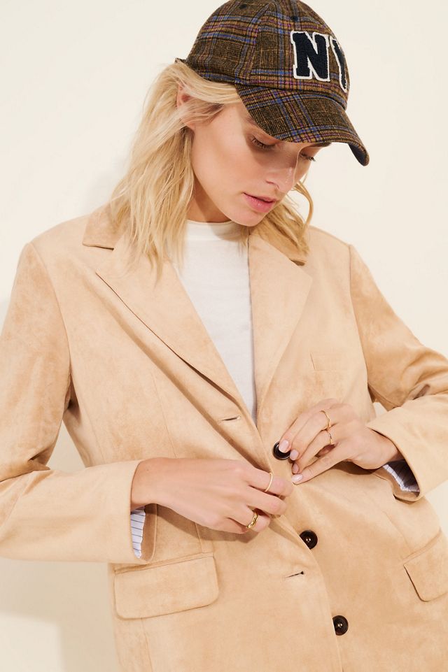 Dolan Faux-Suede Boyfriend Blazer #1