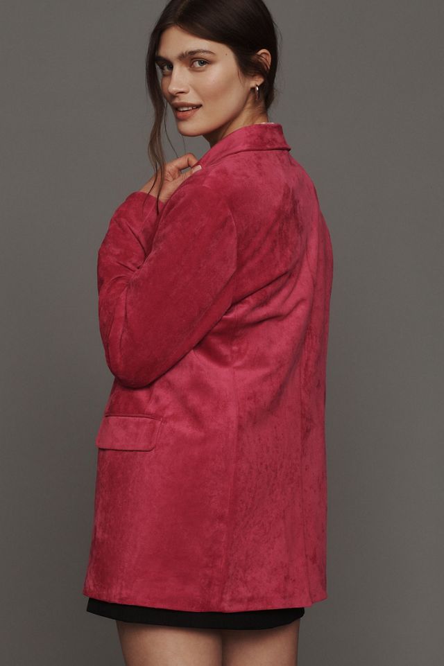 Dolan Faux-Suede Boyfriend Blazer #1
