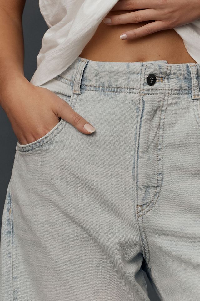 Pilcro The Adi Regenerative Cotton High-Rise Crop Relaxed Flare Jeans #1
