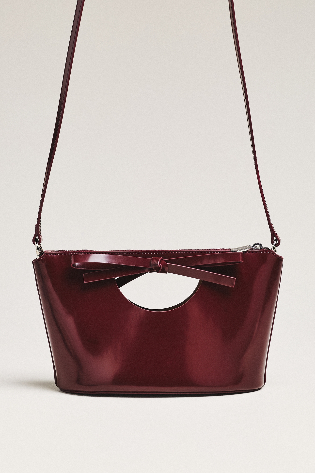 Studio Amelia Sofia Leather Bow Clutch