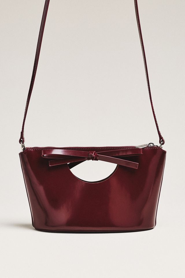 Studio Amelia Sofia Leather Bow Clutch #1
