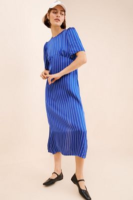 Baum und Pferdgarten Avigail Pinstripe Midi Dress