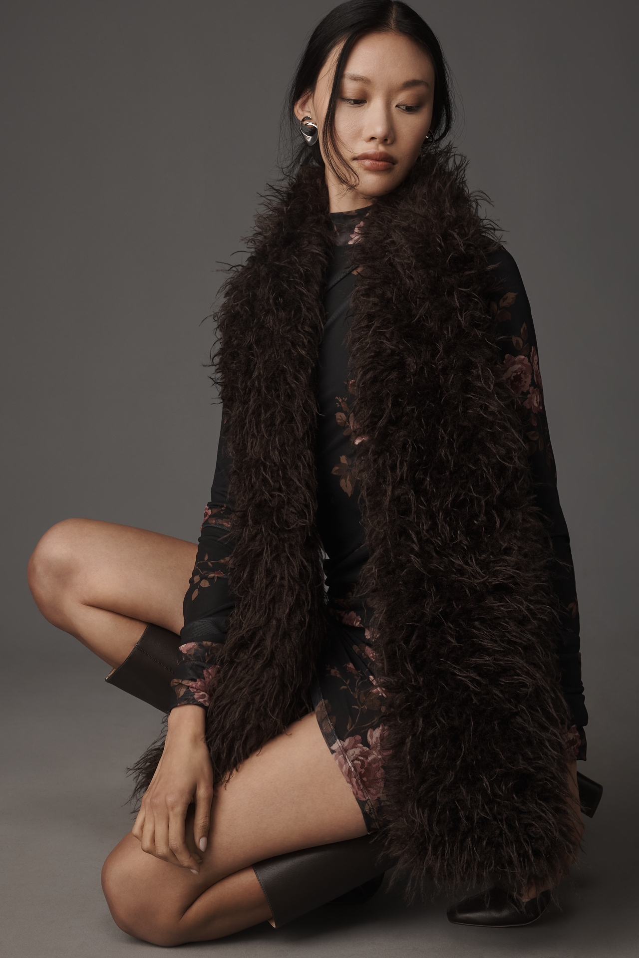 By Anthropologie Shaggy Faux-Fur Scarf