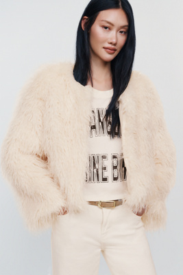 By Anthropologie Faux Fur Jacket by Anthropologie