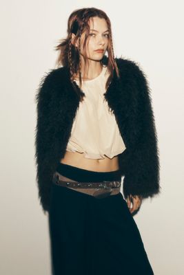 By Anthropologie Faux-Fur Jacket