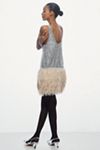 Siempre Deco Sequin Feather Tunic