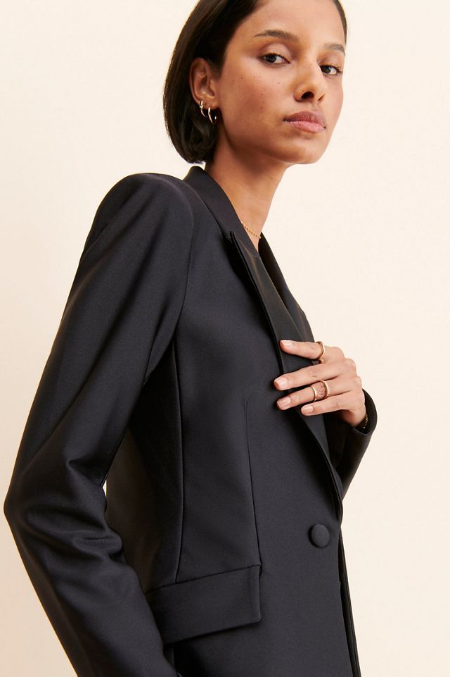 Good American Disco Scuba Sculpted Blazer #3