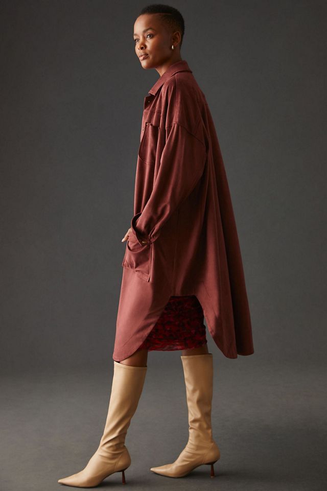 Faux Suede Duster #1