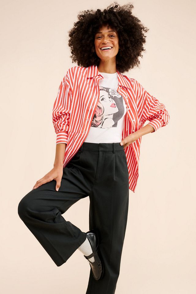 Madewell Margot Slouchy Straight Trousers #1