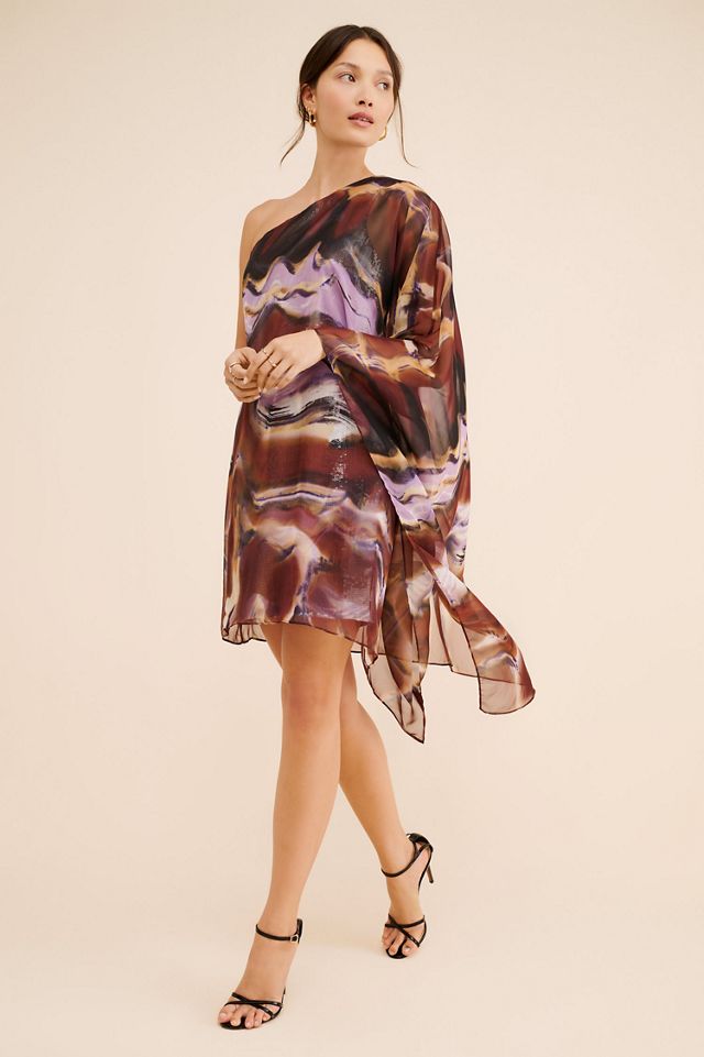 Halston Earth Strata Mini Dress #4